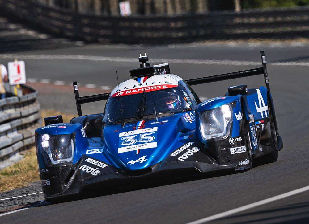 alpine elf endurance team on pace during the 24 hours of le mans test day 2