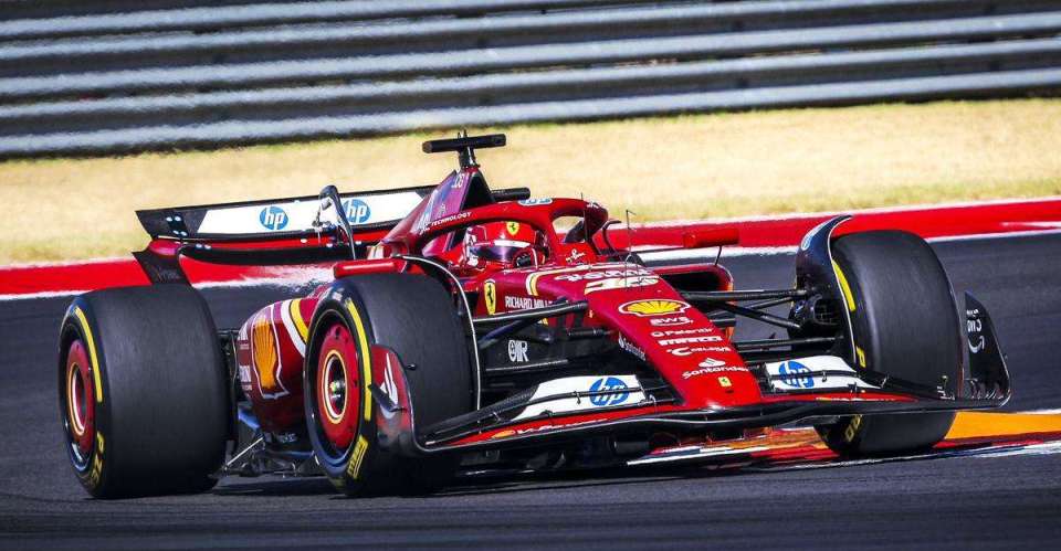 Leclerc lidera el doblete de Ferrari en Austin