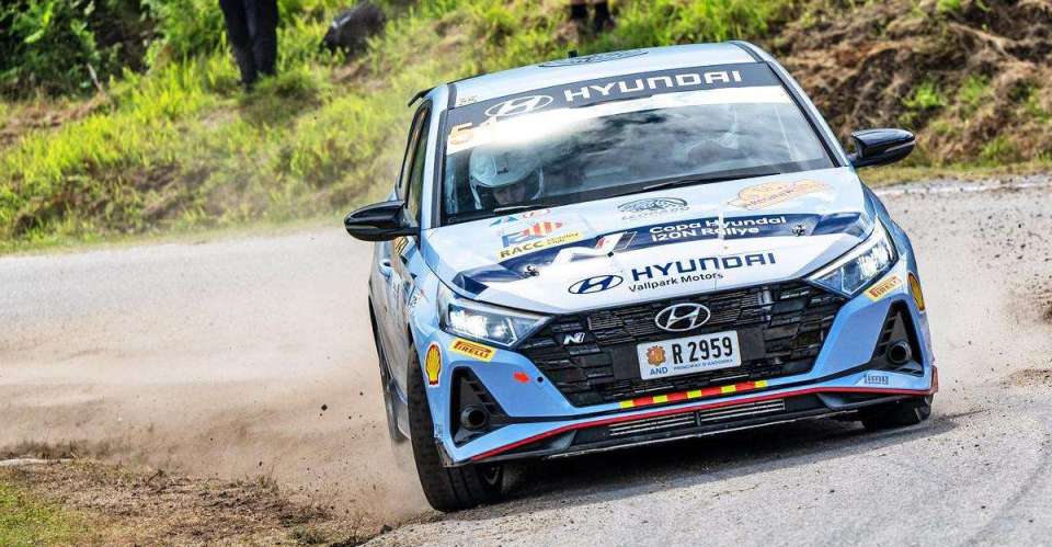 Arnau Bartés se estrena como líder en la penúltima cita de la Copa Hyundai i20N Rallye