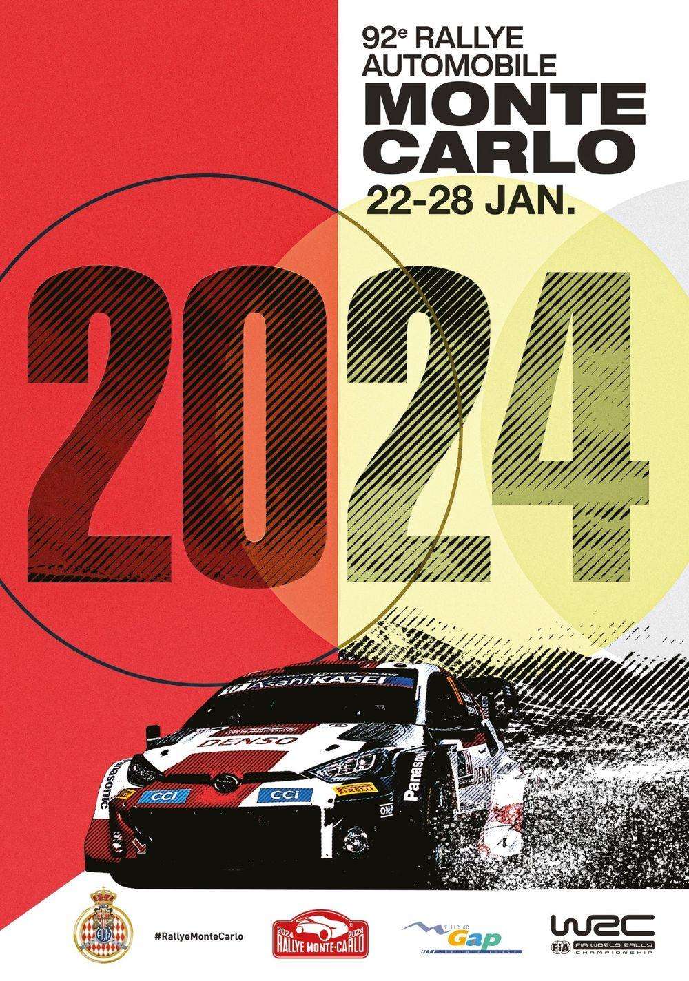 Lista de inscritos del Rallye de Montecarlo 2024