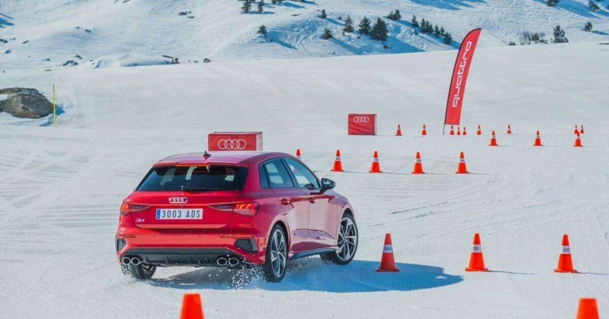 Cursos de conducción sobre nieve de Audi 