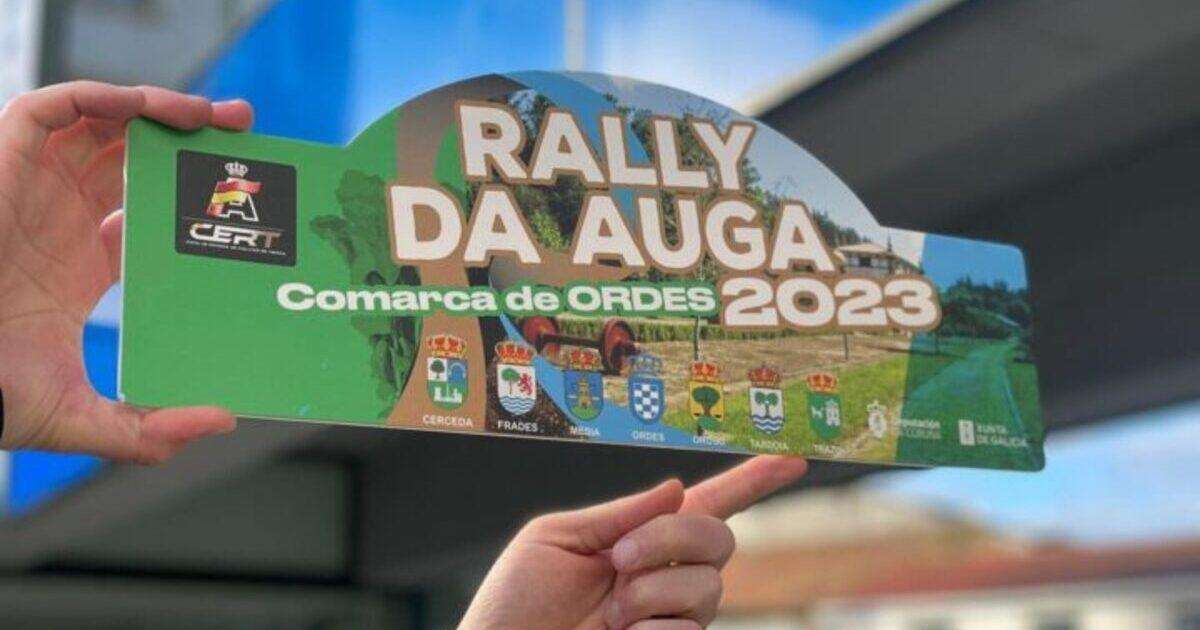 Horarios, itinerario y los inscritos del Rally da Auga 2023