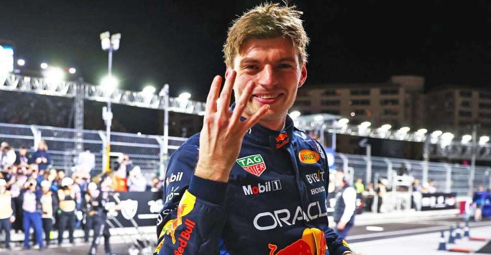 Verstappen celebra su cuarto título mundial en Las Vegas