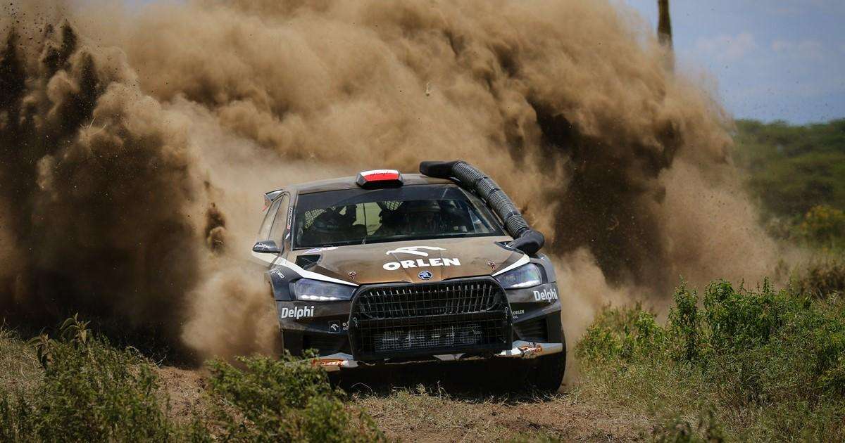La categoría WRC2, con trece equipos en el Safari Rallye de Kenia